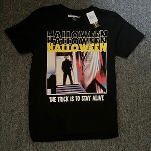 Black Graphic Halloween T Shirt